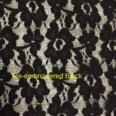 Re-embroidered Black