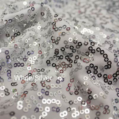 White Silver Zsa-Zsa and White Tricot