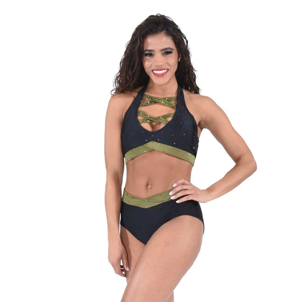 Criss Cross Bra, Dance Team Halter Bra Top